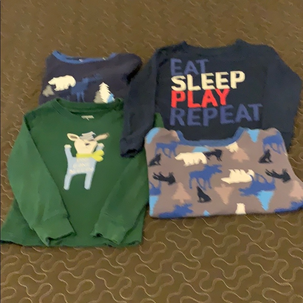 Boy’s Long sleeve PJ shirts
